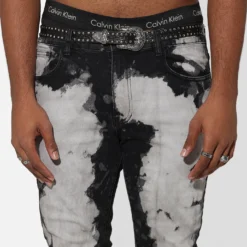 Saint Morta Splat Jeans Black/Grey -Nuvora Fit Sales 03010866 YB006 mens 070