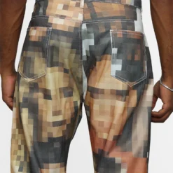 MNML V100 Pixel Denim Pants Multi -Nuvora Fit Sales 03011008 YM041 mens 0070