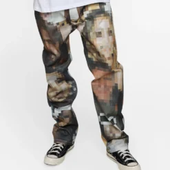 MNML V100 Pixel Denim Pants Multi -Nuvora Fit Sales 03011008 YM041 mens 0080