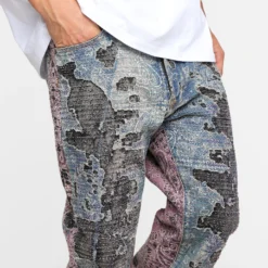 MNML V488 Boro Denim Jeans Multi 14 MNML V488 Boro Denim Jeans Multi -Nuvora Fit Sales 03011011 YM041 default 0050