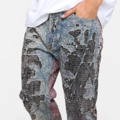 MNML V488 Boro Denim Jeans Multi 15 MNML V488 Boro Denim Jeans Multi -Nuvora Fit Sales 03011011 YM041 default 0060