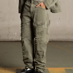 Saint Morta Titus Carpenter Jeans Kahki Green -Nuvora Fit Sales 03011159 YK002 mens 0000060