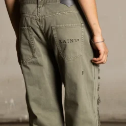 Saint Morta Titus Carpenter Jeans Kahki Green -Nuvora Fit Sales 03011159 YK002 mens 0000080