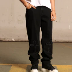 Saint Morta Muerte Jeans Black -Nuvora Fit Sales 03011161 YB001 mens 0030