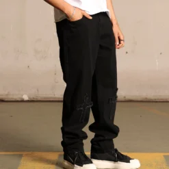 Saint Morta Muerte Jeans Black -Nuvora Fit Sales 03011161 YB001 mens 0060