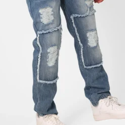XXIII Matthew Distressed Jeans Blue Distressed 12 XXIII Matthew Distressed Jeans Blue Distressed -Nuvora Fit Sales 03011231 YC295 mens 0030