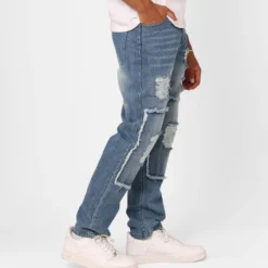 XXIII Matthew Distressed Jeans Blue Distressed 14 XXIII Matthew Distressed Jeans Blue Distressed -Nuvora Fit Sales 03011231 YC295 mens 0050