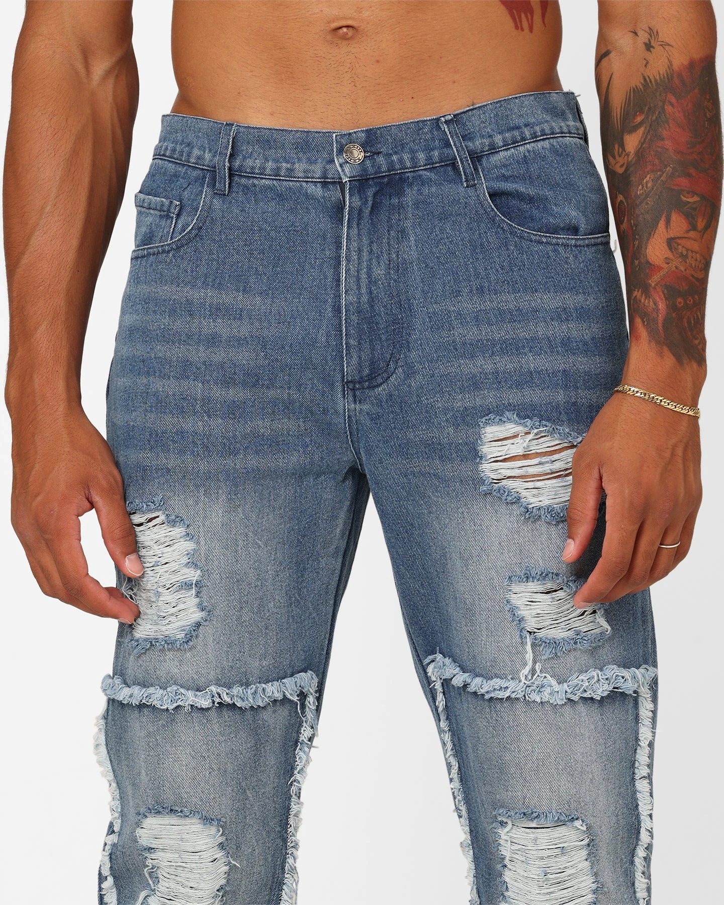 XXIII Matthew Distressed Jeans Blue Distressed 9 XXIII Matthew Distressed Jeans Blue Distressed - Image 7