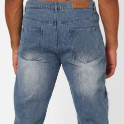 XXIII Matthew Distressed Jeans Blue Distressed 17 XXIII Matthew Distressed Jeans Blue Distressed -Nuvora Fit Sales 03011231 YC295 mens 0080