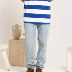 Carre Splash Jeans Light Blue