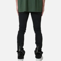 MNML X491 Convertible Skinny Denim Jeans Washed Black -Nuvora Fit Sales 03011288 YW607 mens 00040