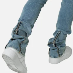 MNML X491 Convertible Skinny Denim Jeans Blue -Nuvora Fit Sales 03011289 YX001 mens 00070 0294a628 aaf5 4f1c afb5 4af6b0226cf1