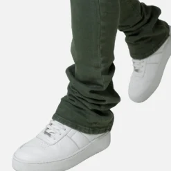 MNML X491 Convertible Skinny Denim Jeans Olive -Nuvora Fit Sales 03011291 YO100 mens 00060