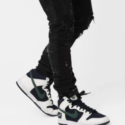 Ksubi X A$AP TyY Chitch Boneyard Jeans Black -Nuvora Fit Sales 03011402 YB001 mens 0030