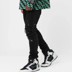 Ksubi X A$AP TyY Chitch Boneyard Jeans Black -Nuvora Fit Sales 03011402 YB001 mens 0060