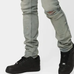 Ksubi X A$AP TyY Oil Slicker Jeans Denim/Linen -Nuvora Fit Sales 03011403 YD911 mens 0040