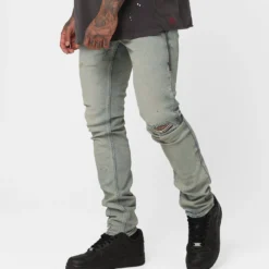 Ksubi X A$AP TyY Oil Slicker Jeans Denim/Linen -Nuvora Fit Sales 03011403 YD911 mens 0060
