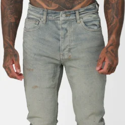Ksubi X A$AP TyY Oil Slicker Jeans Denim/Linen -Nuvora Fit Sales 03011403 YD911 mens 0070