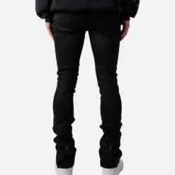 MNML X491 Convertible Skinny Denim Jeans Waxed Black -Nuvora Fit Sales 03011465 YW833 mens 00040