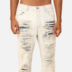 XXIII Elliot Distressed Jeans Light Blue Acid -Nuvora Fit Sales 03011578 YL534 mens 0070
