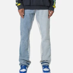MNML B505 Contrast Flare Denim Jeans Blue