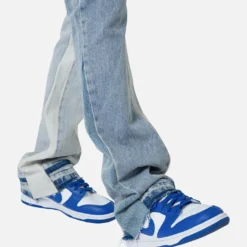 MNML B505 Contrast Flare Denim Jeans Blue -Nuvora Fit Sales 03011610 YX001 mens 0070