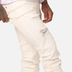 Fallen Breed Fallen Jeans White/White -Nuvora Fit Sales 03011661 YW240 mens 0030