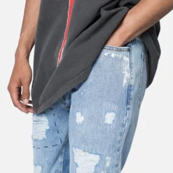 MNML B508 Flare Denim Jeans Blue -Nuvora Fit Sales 03011667 YX001 mens 0060