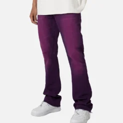 MNML B512 Flare Denim Jeans Purple -Nuvora Fit Sales 03011668 YP200 mens 0060