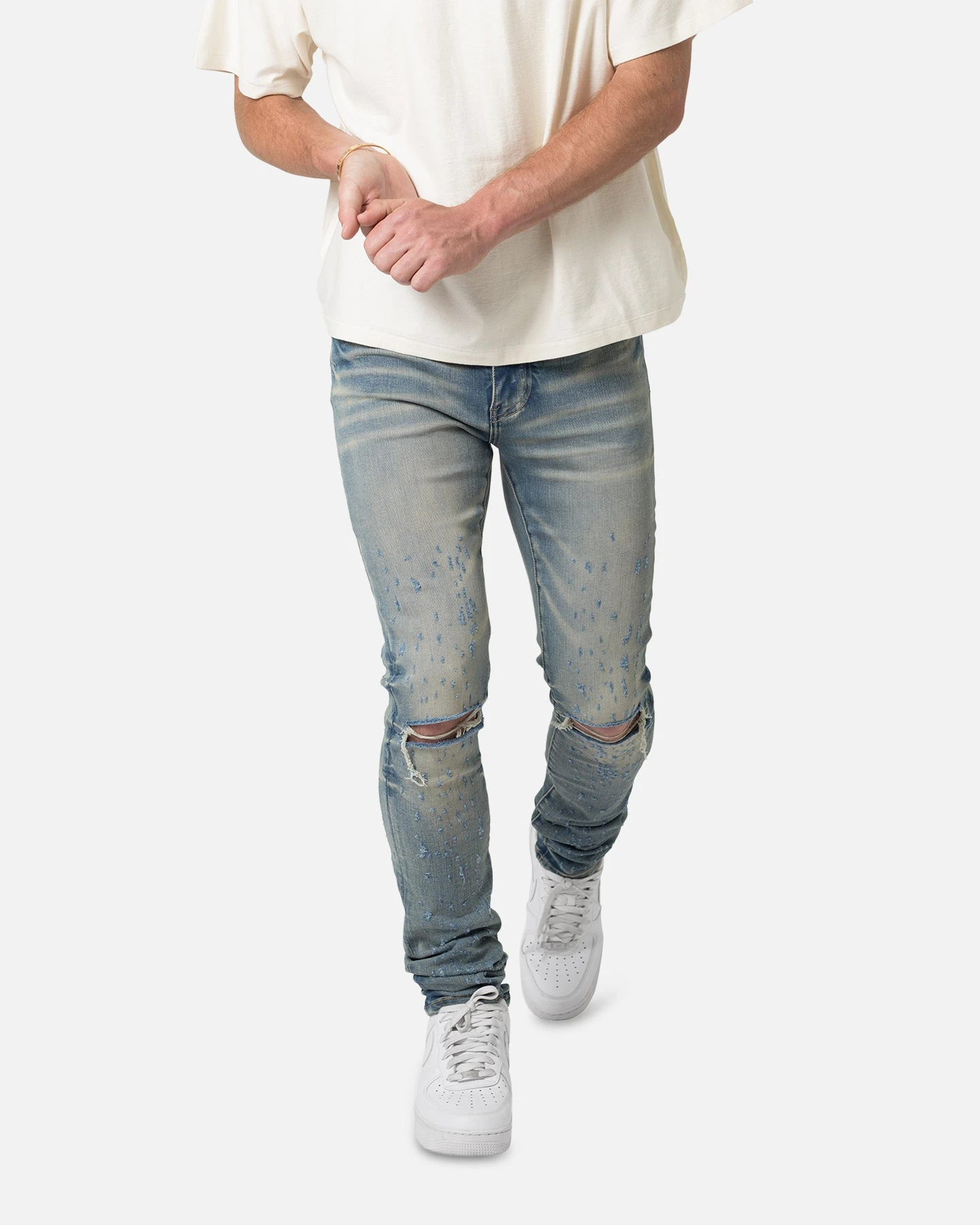 MNML X502 Skinny Denim Jeans Blue 8 MNML X502 Skinny Denim Jeans Blue - Image 6