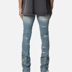 MNML X503 Convertible Skinny Denim Jeans Blue -Nuvora Fit Sales 03011676 YX001 mens 0040