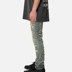 MNML D543 Straight Denim Jeans Vintage Blue -Nuvora Fit Sales 03011825 YX561 mens 0030