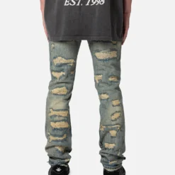 MNML D543 Straight Denim Jeans Vintage Blue -Nuvora Fit Sales 03011825 YX561 mens 0040