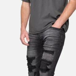 MNML X539 Skinny Denim Jeans Black -Nuvora Fit Sales 03011839 YB001 mens 0050