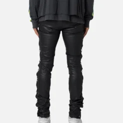 MNML X566 Skinny Leather Lace-Up Pants Black 11 MNML X566 Skinny Leather Lace-Up Pants Black -Nuvora Fit Sales 03011871 YB001 mens 0040