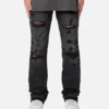 MNML B568 Flare Denim Jeans Vintage Black -Nuvora Fit Sales 03011929 YV009 mens 0010