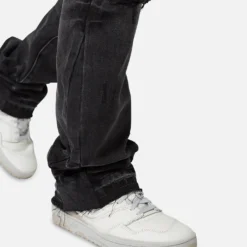 MNML B568 Flare Denim Jeans Vintage Black -Nuvora Fit Sales 03011929 YV009 mens 0060