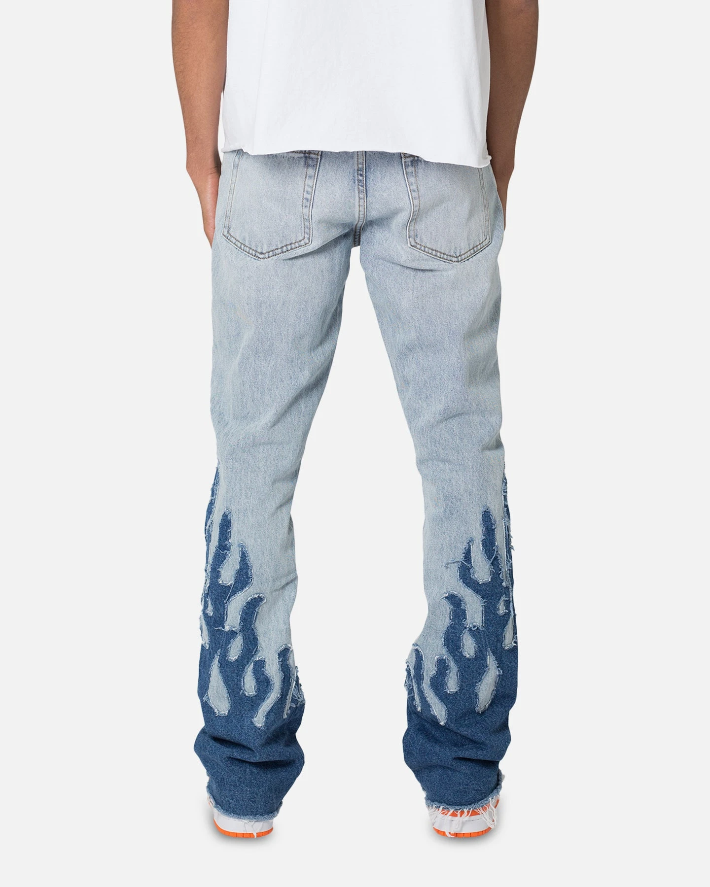 MNML B556 Flame Flare Denim Jeans Blue 6 MNML B556 Flame Flare Denim Jeans Blue - Image 4