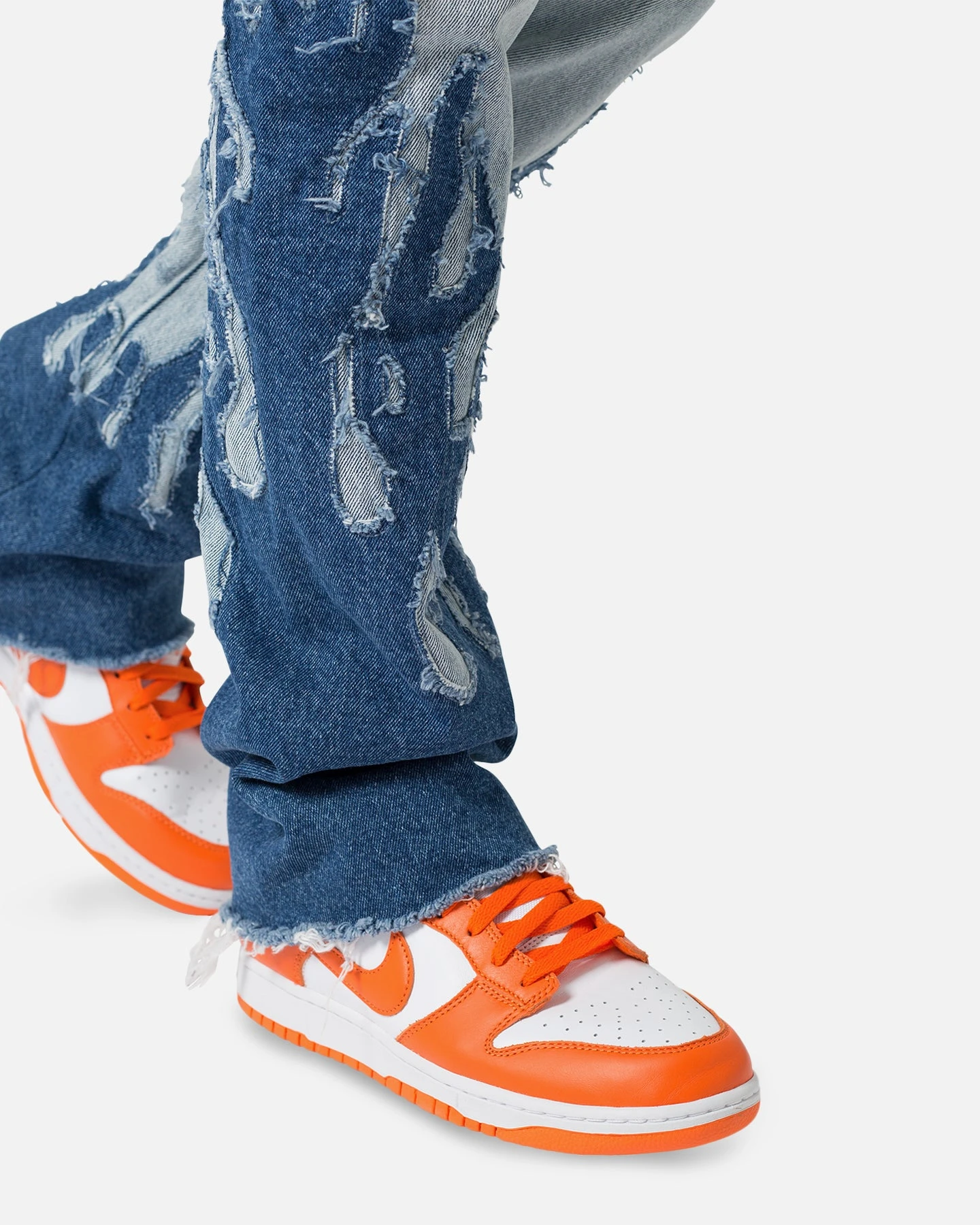 MNML B556 Flame Flare Denim Jeans Blue 8 MNML B556 Flame Flare Denim Jeans Blue - Image 6