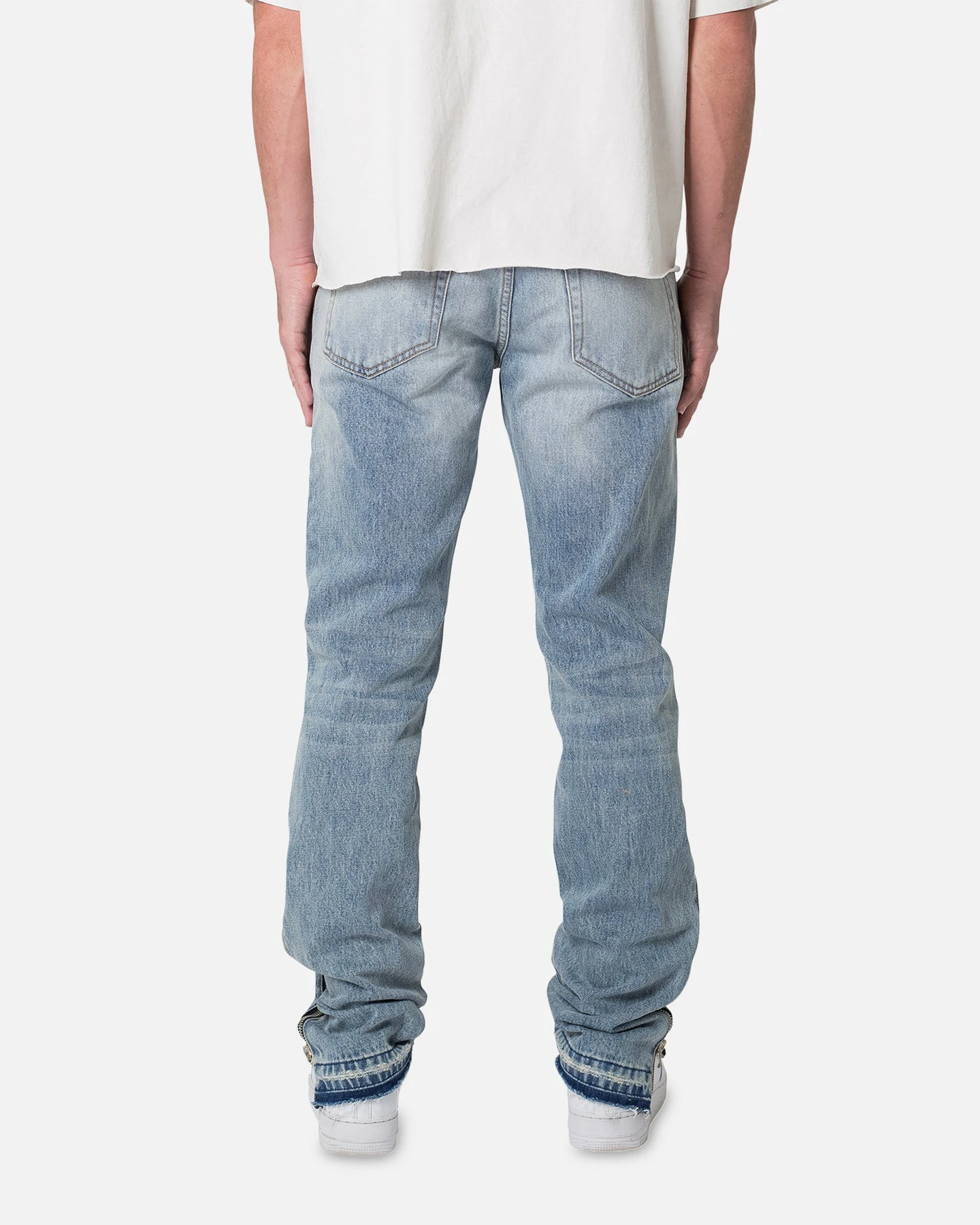 MNML D558 Straight Stripe Denim Jeans Blue 6 MNML D558 Straight Stripe Denim Jeans Blue - Image 4