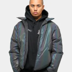 Loiter NYC Men's Spectrum Puffer Jacket Iridescent 3M/Multi-coloured -Nuvora Fit Sales 4454569056620 normal 0010