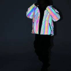 Loiter NYC Men's Spectrum Puffer Jacket Iridescent 3M/Multi-coloured -Nuvora Fit Sales 4454569056620 normal 0011
